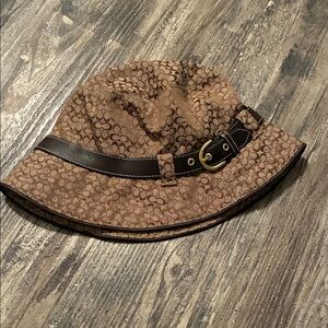 Coach Dark Brown Leather Label